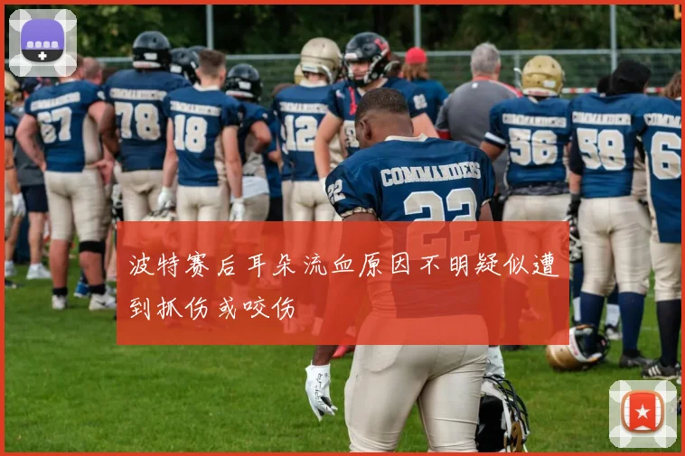 波特赛后耳朵流血原因不明疑似遭到抓伤或咬伤
